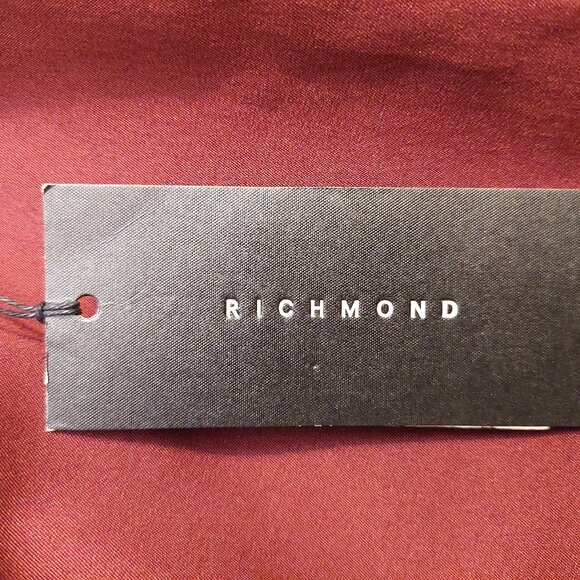 Richmond Burgundy Wide Leg Pants Slacks Trousers Sz 42 NWT - Picture 9 of 11